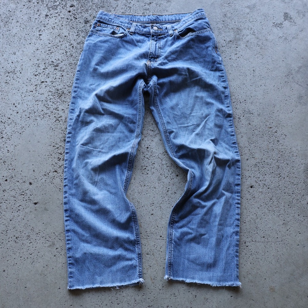 Y2K Polo Jeans Co Ralph Lauren Saturday Jean Womens Size 8 Light Wash Raw Hem
